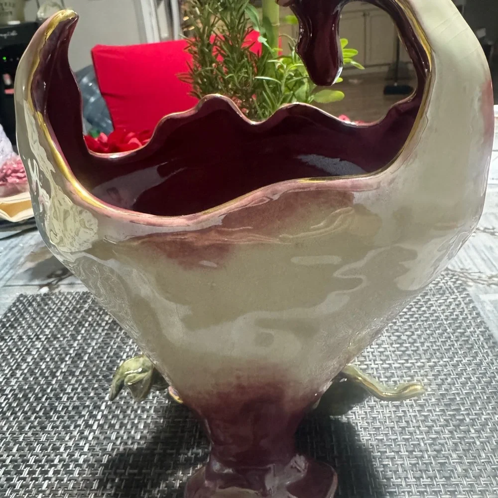 Elegant Ceramic Vase Vintage Blue sky flower vase By Heather Goldminc Clayworks. - Picture 6 of 12